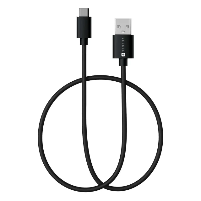 Vessel USB-A naar USB-C oplaadkabel 150cm zwart