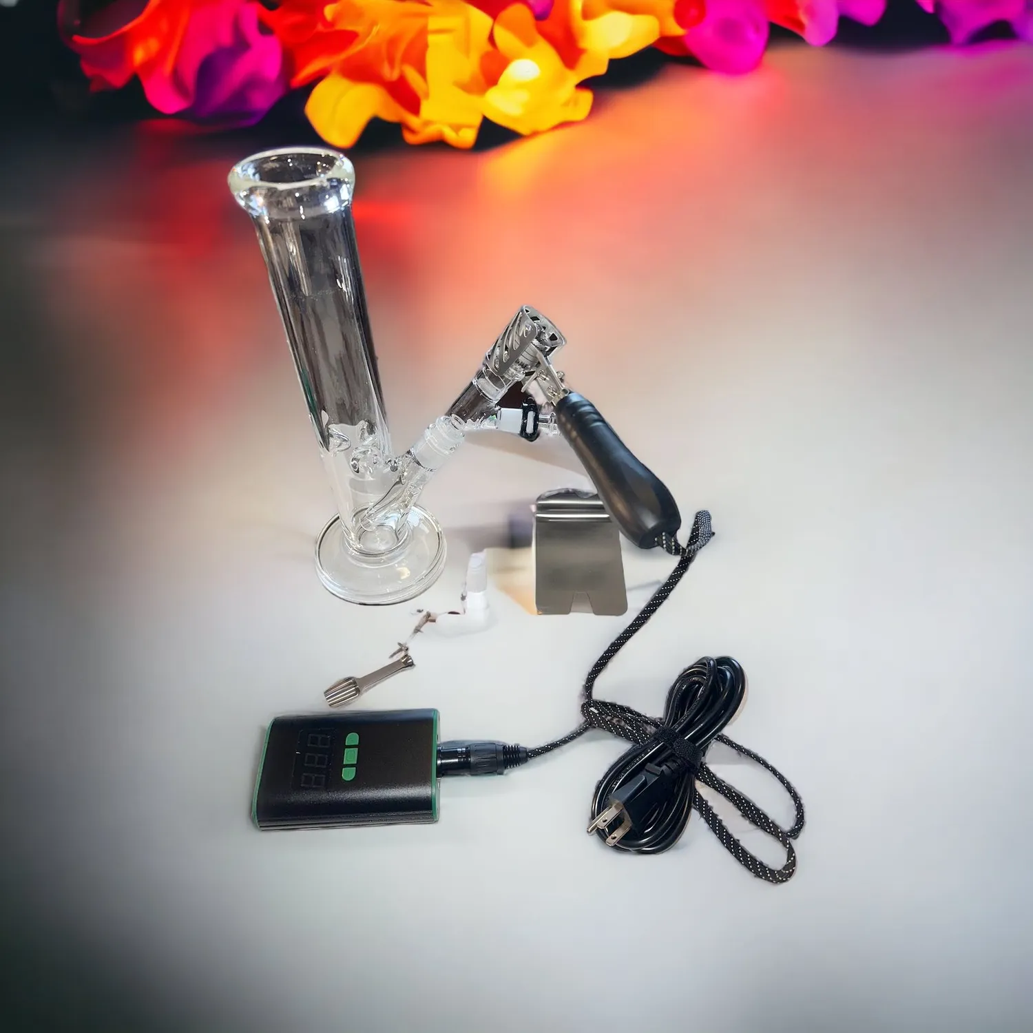 Divine Tribe Ruby Twist ball vaporizer desktop titanium kruiden