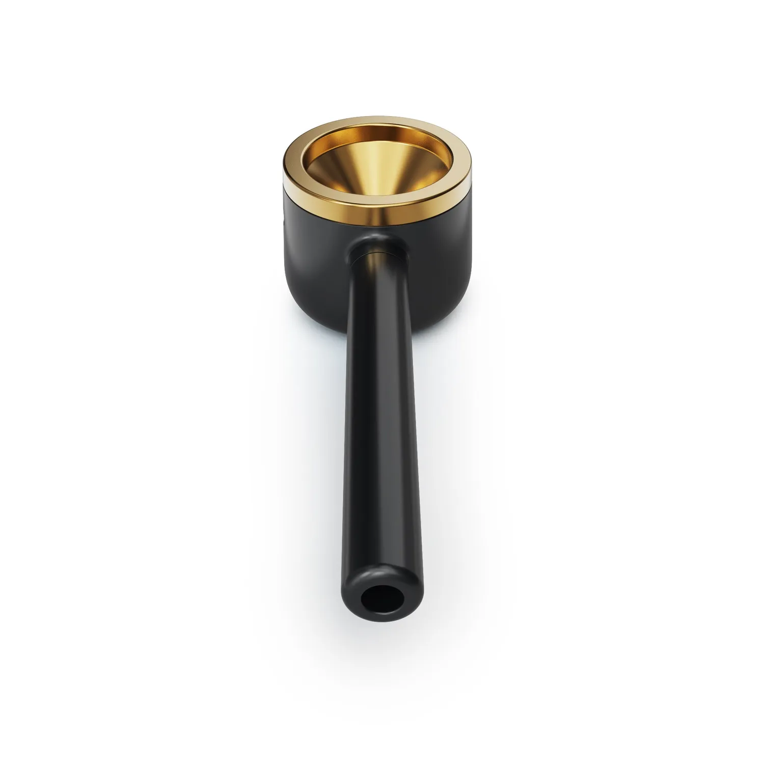 Vessel Pipe pijp Black messing dry herb