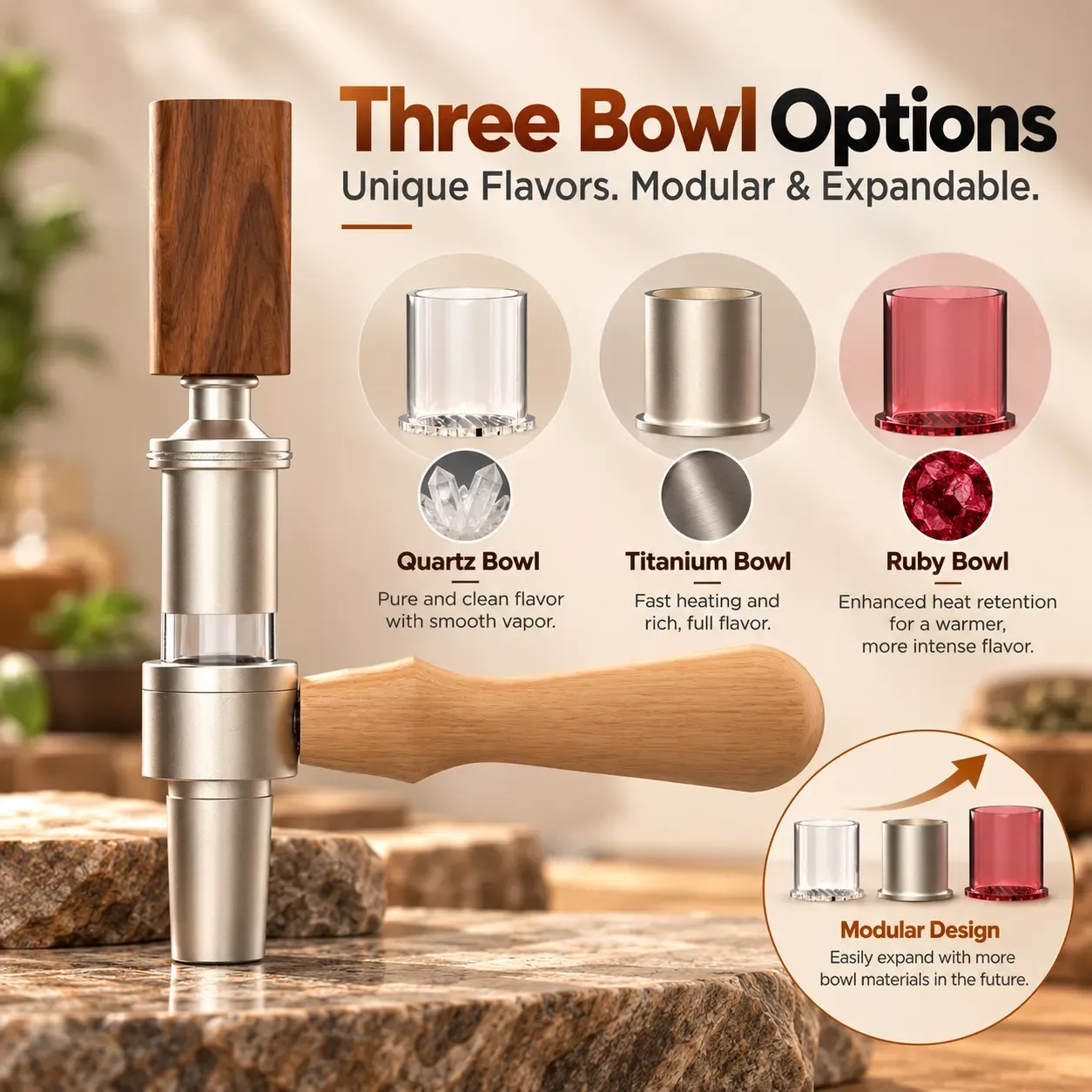 JCVAP Crown Ball Vape Kit draagbare vaporizer complete set