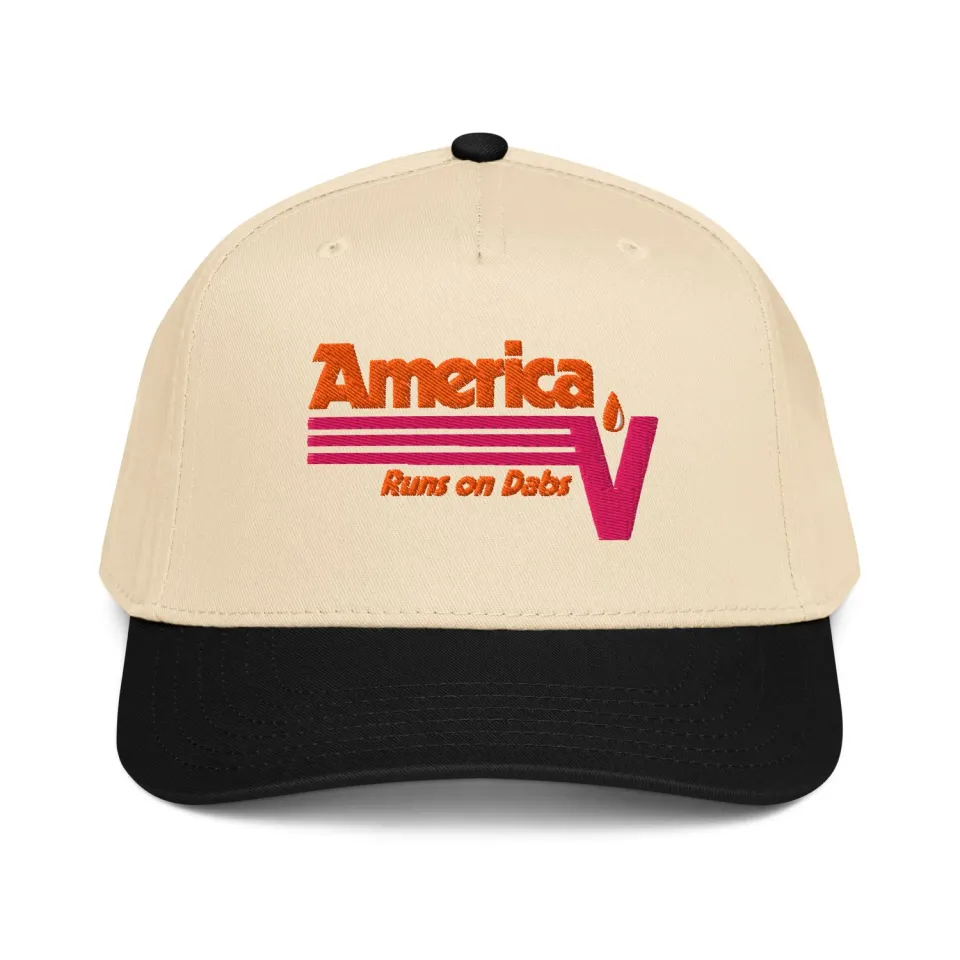 Focus V America Runs on Dabs pet 5-panel snapback