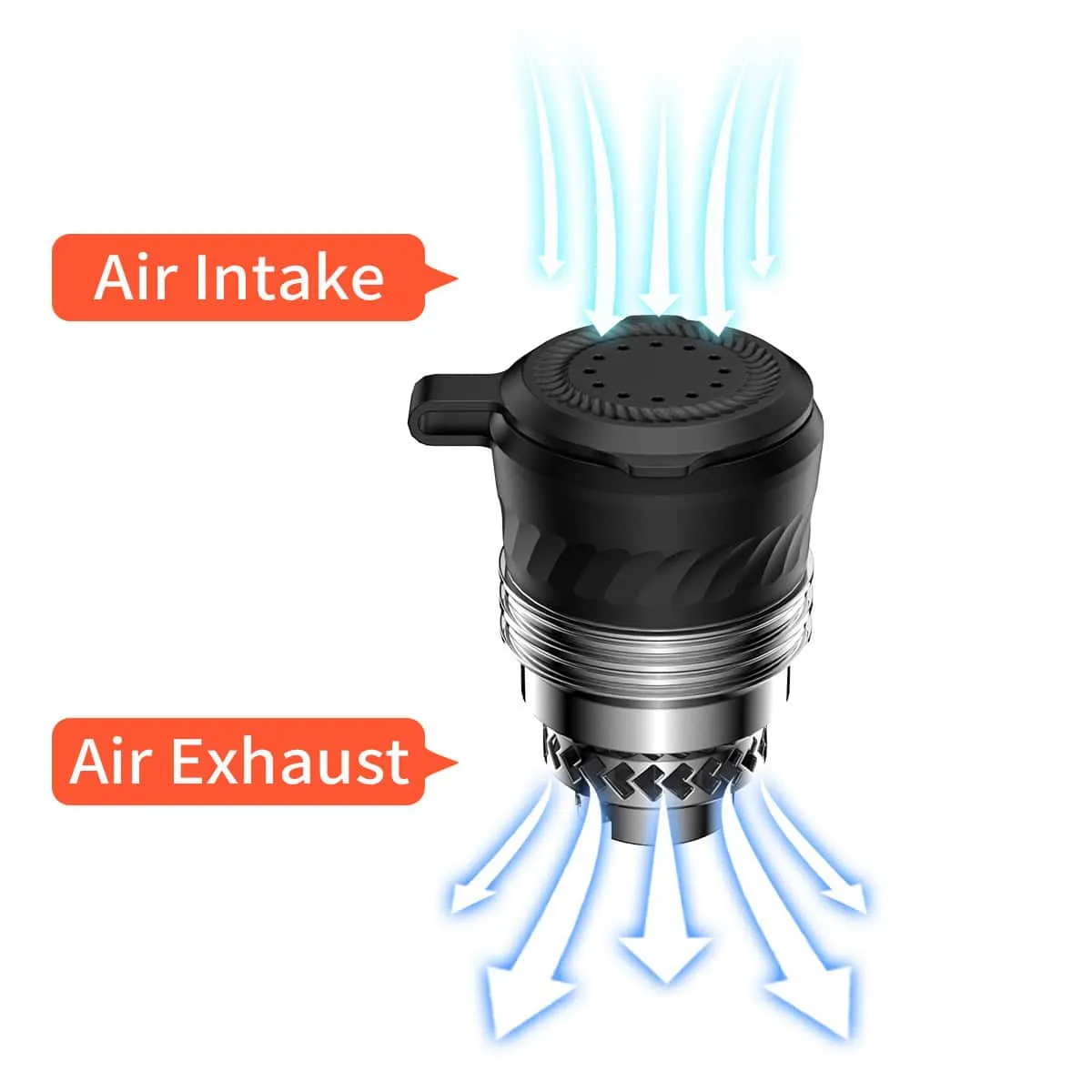 JCVAP Pockety 2-in-1 vaporizer kit met quartz chamber