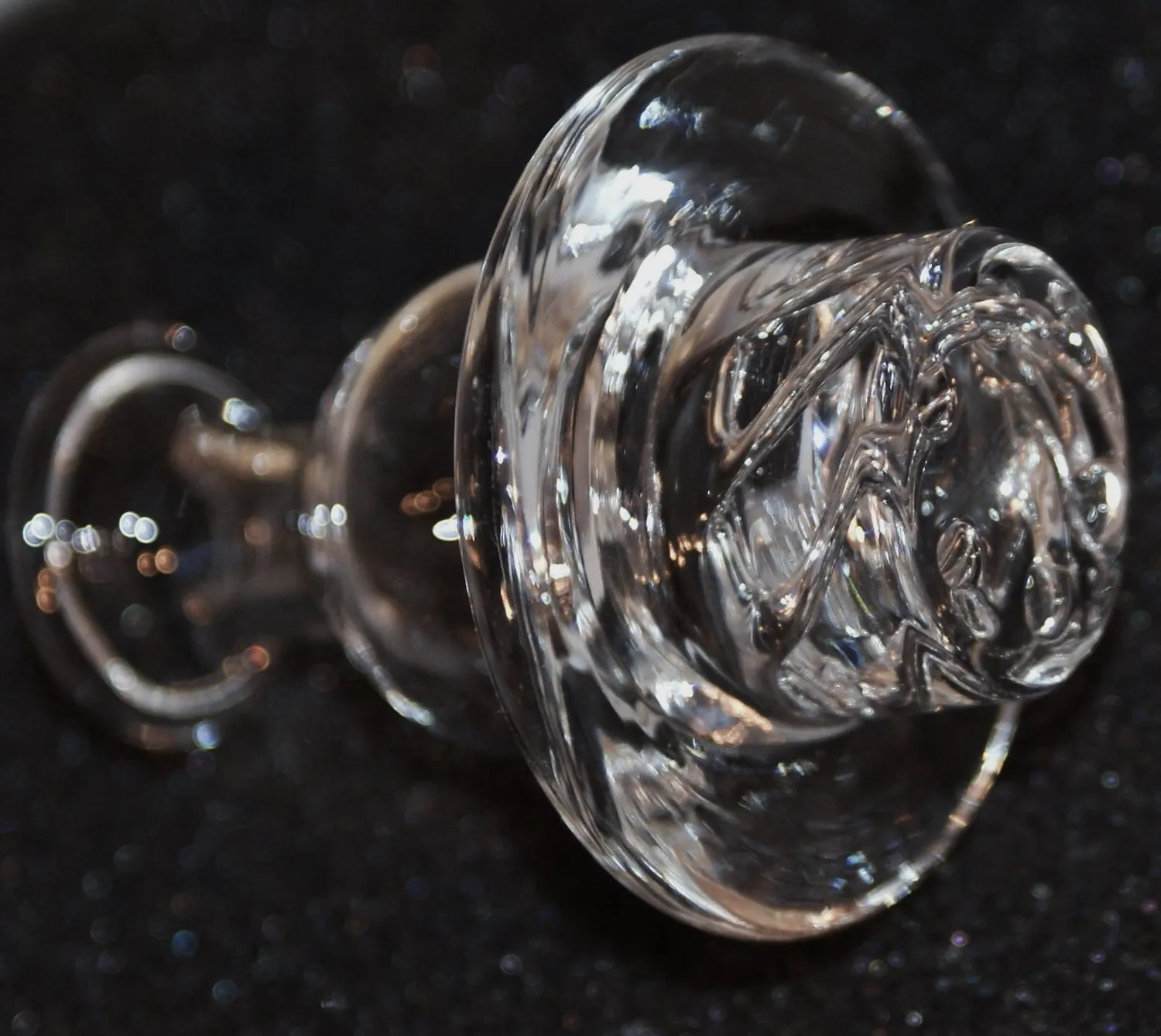 Divine Tribe Core eRig carb cap vortex zwart aluminium