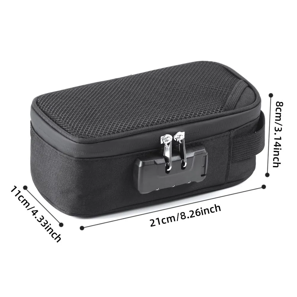 JCVAP Smell Proof tas geurtas met slot carbon