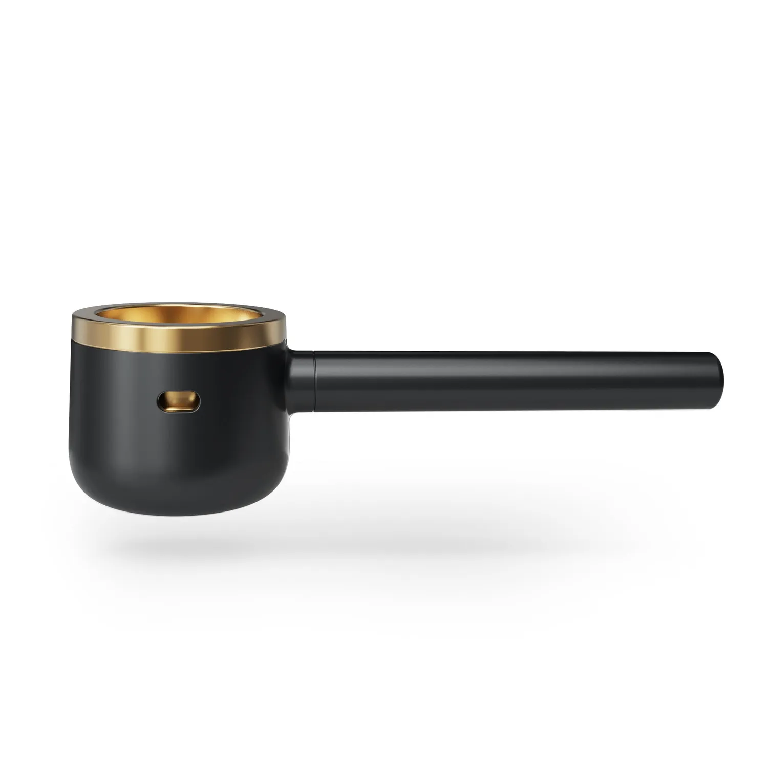 Vessel Pipe pijp Black messing dry herb
