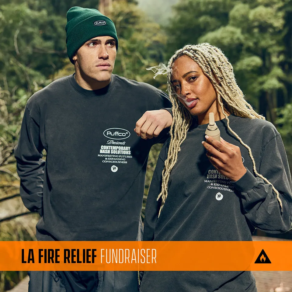 Puffco Hash Solutions Longsleeve grijs katoen