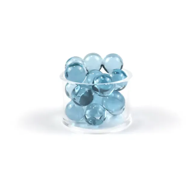 JCVAP Blue Spinel terp pearls 5mm blauw