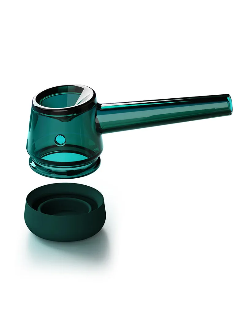 Vessel Forge glazen pijp Emerald 1g siliconen voet