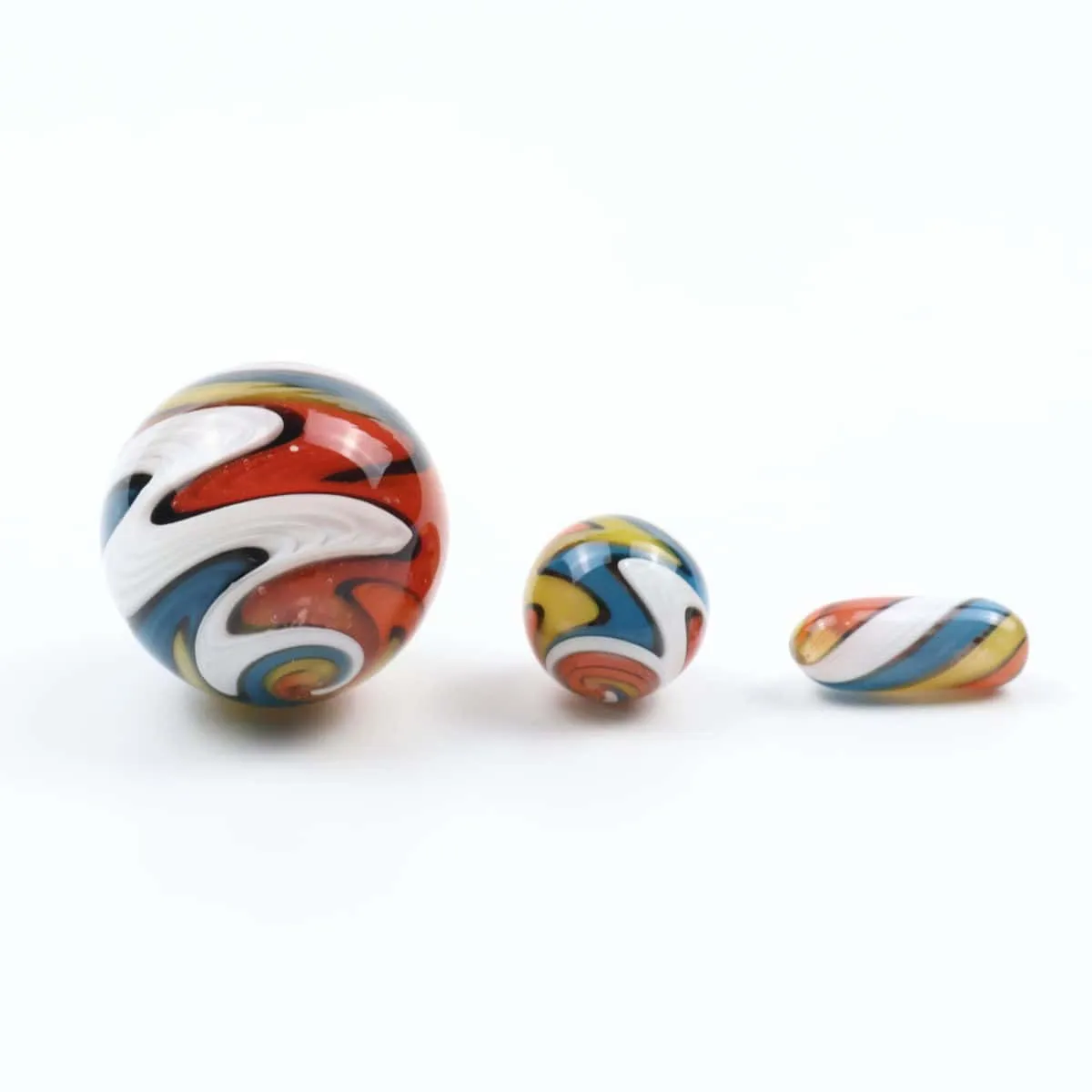 JCVAP Wig Wag glazen marble terp slurper set 3-delig