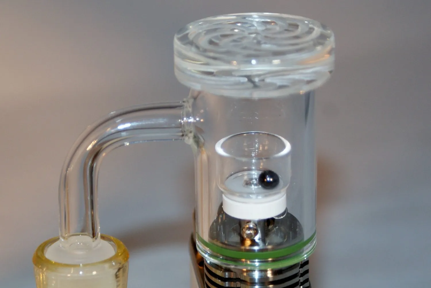 Divine Tribe Core eRig carb cap vortex zwart aluminium