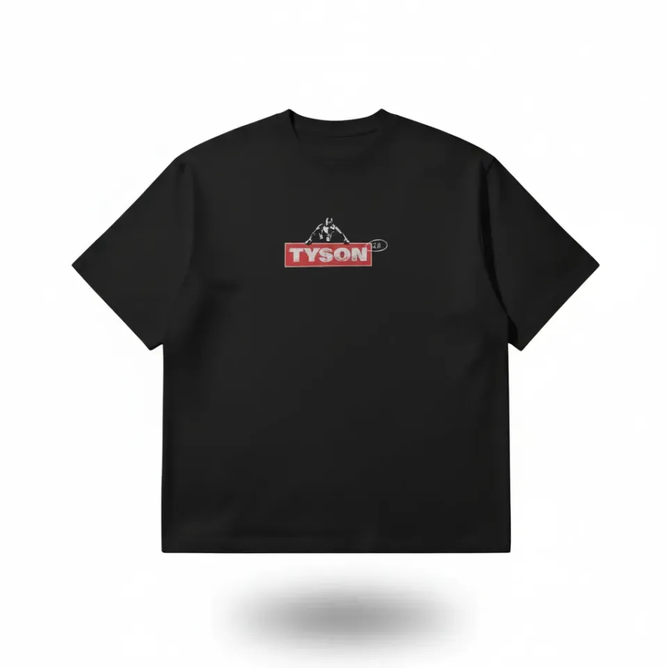 Tyson 2.0 Logo T-shirt zwart katoen unisex