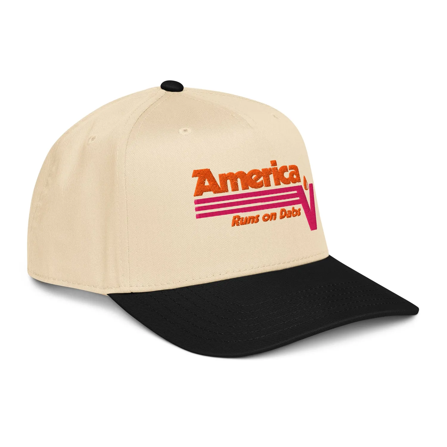 Focus V America Runs on Dabs pet 5-panel snapback