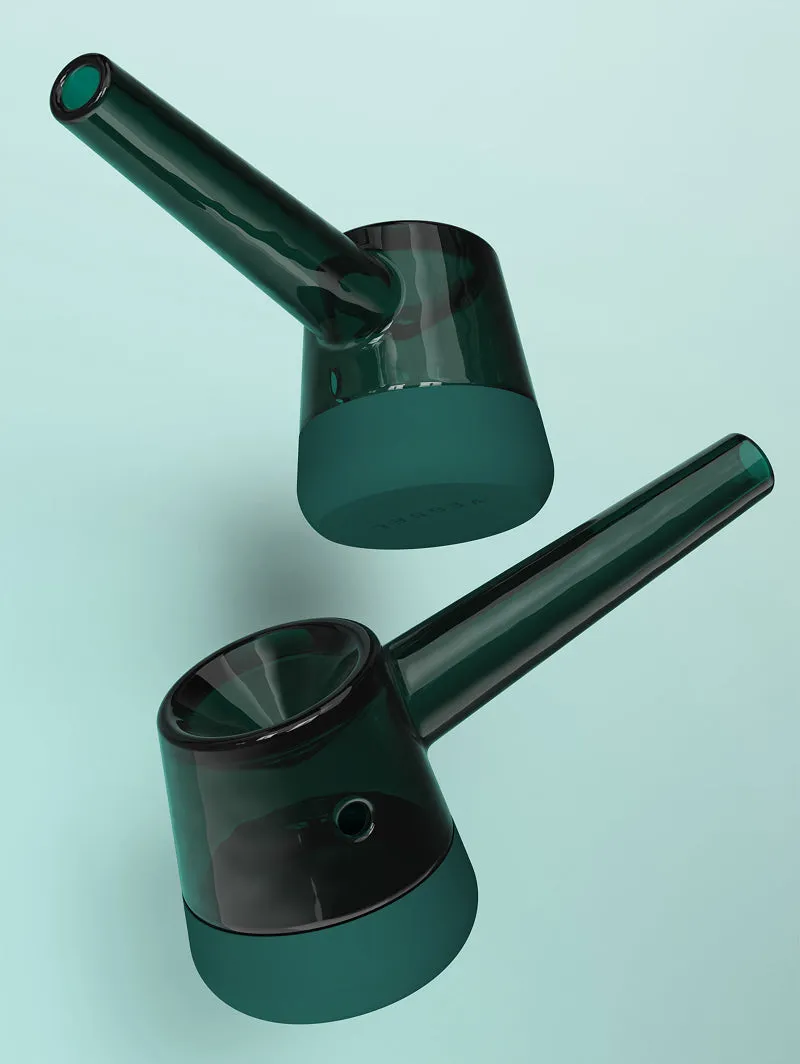 Vessel Forge glazen pijp Emerald 1g siliconen voet