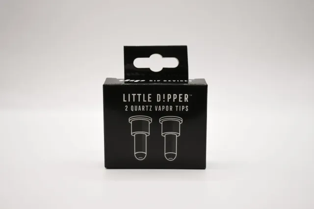 Dip Devices Little Dipper Quartz Vapor Tip 2 stuks puur kwarts