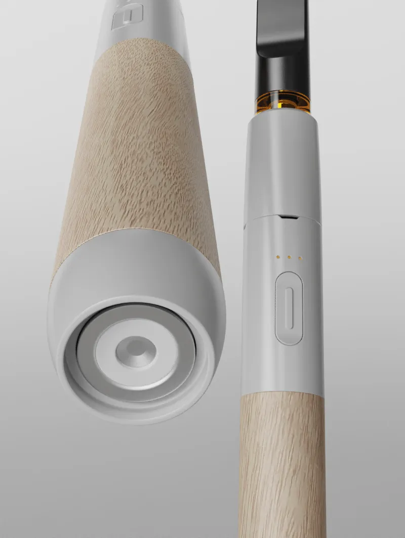 Vessel Craftsman White vaporizer beukenhout pen