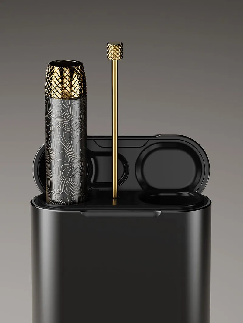 Vessel Dugout opbergcase zwart voor one-hitter