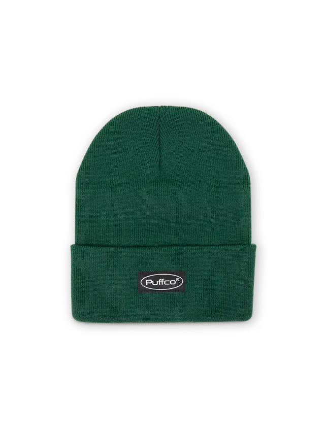 Puffco Brand Beanie muts groen verstelbare boord
