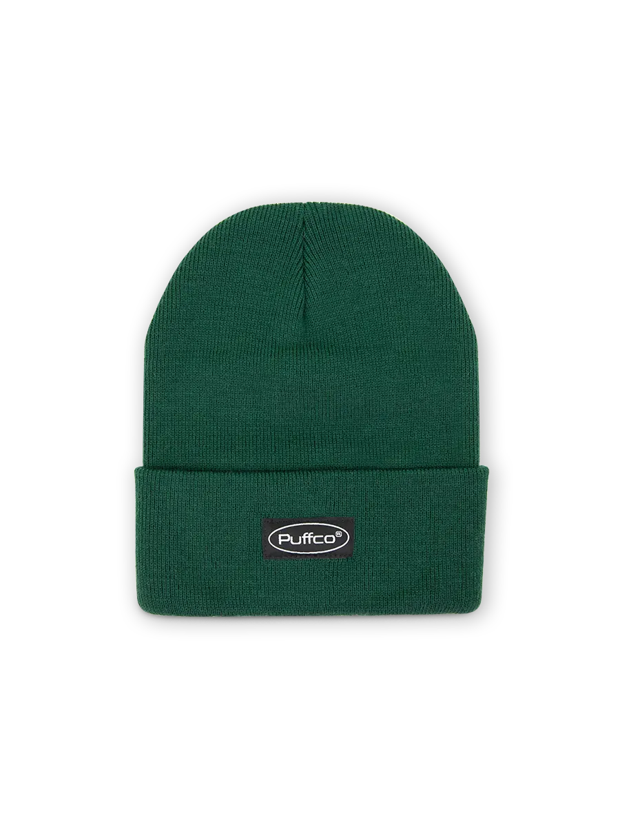 Puffco Brand Beanie muts groen verstelbare boord