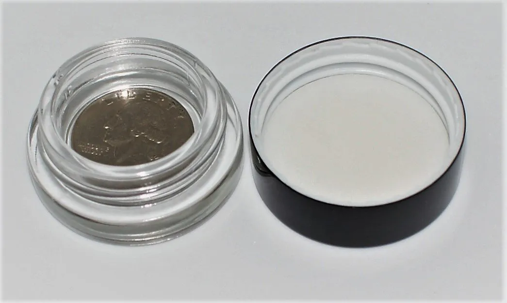 Divine Tribe Puck 5ml glazen potje helder PTFE-deksel