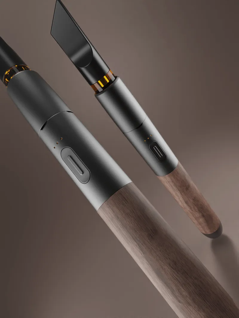 Vessel Craftsman vaporizer slate walnut hout