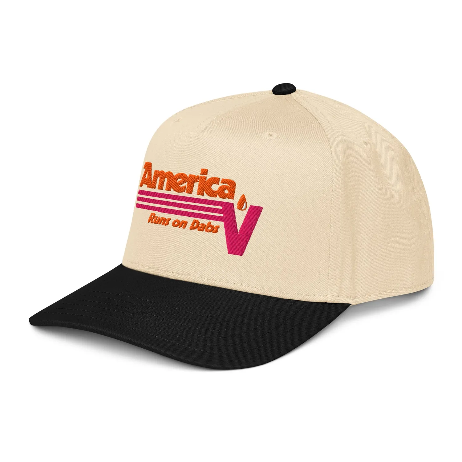 Focus V America Runs on Dabs pet 5-panel snapback