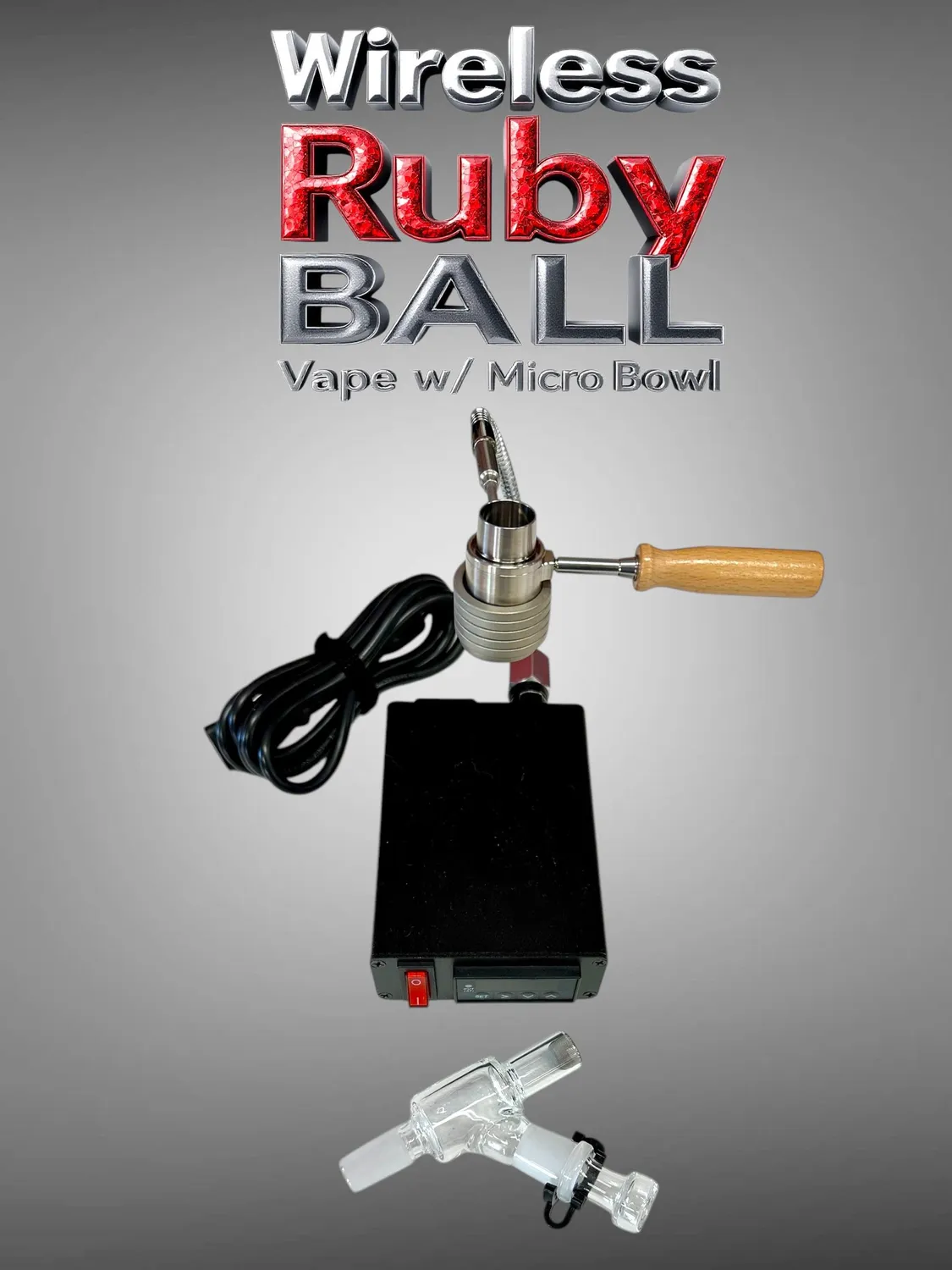 Divine Tribe Ruby Hybrid ball vape draadloos kit met bowl 18mm