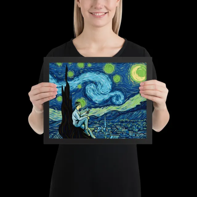 Focus V CARTA Starry Night art print ingelijst 20x25 cm