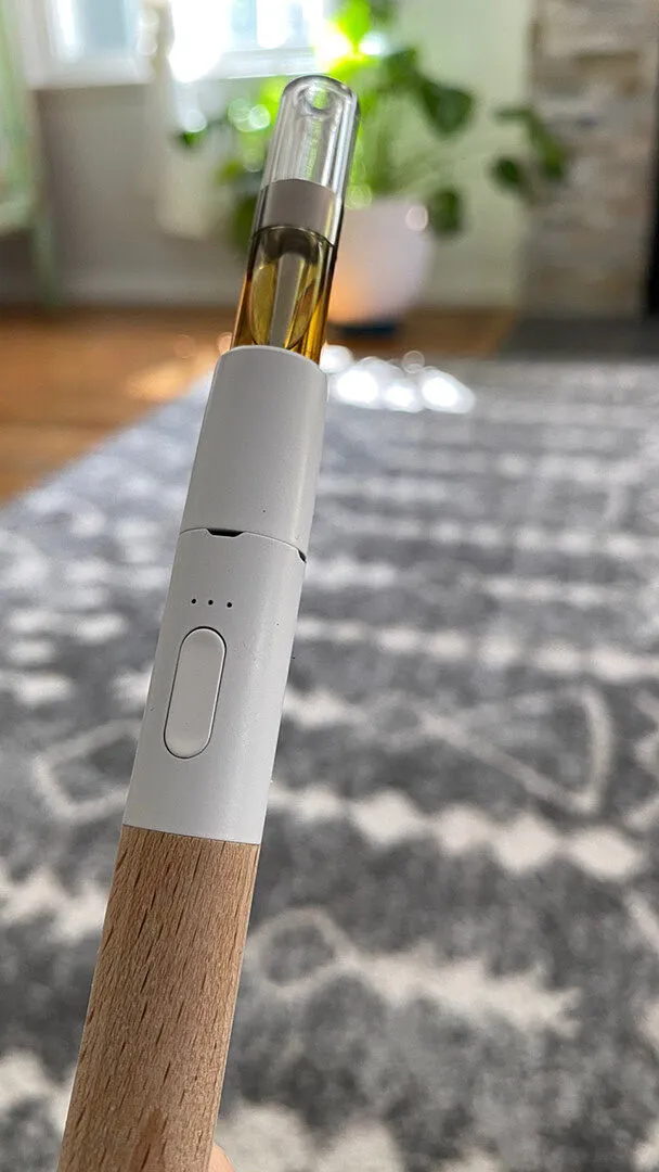 Vessel Craftsman White vaporizer beukenhout pen