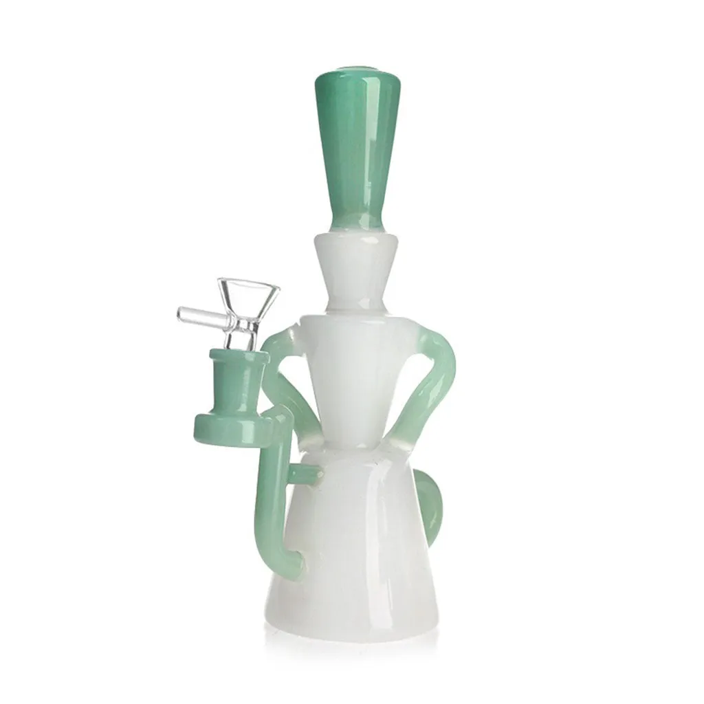 Dip Devices Double Uptake Klein Recycler rig 14mm amber