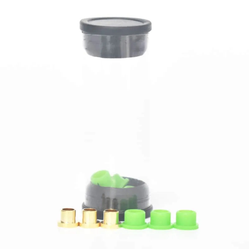 JCVAP Brass Pin Siliconen Grommets Set 3-pack