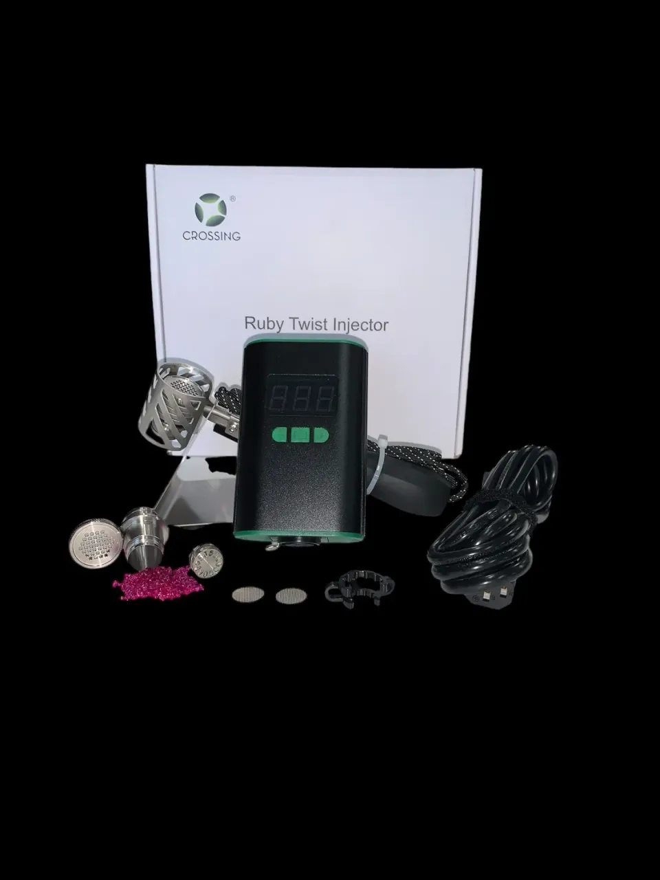 Divine Tribe Ruby Twist ball vaporizer desktop titanium kruiden