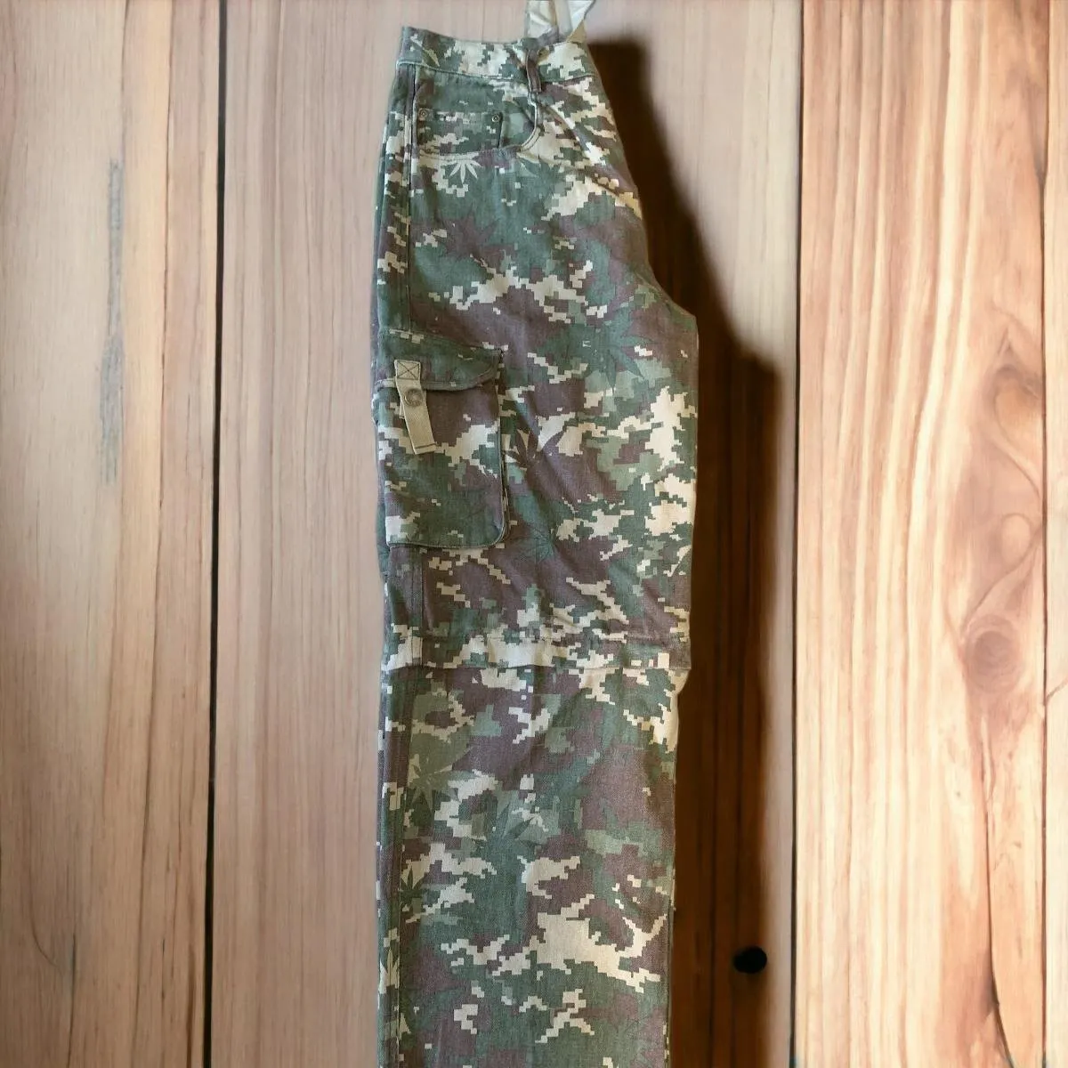 Divine Tribe Vintage Big & Tall hennep cargo broek donkergrijs