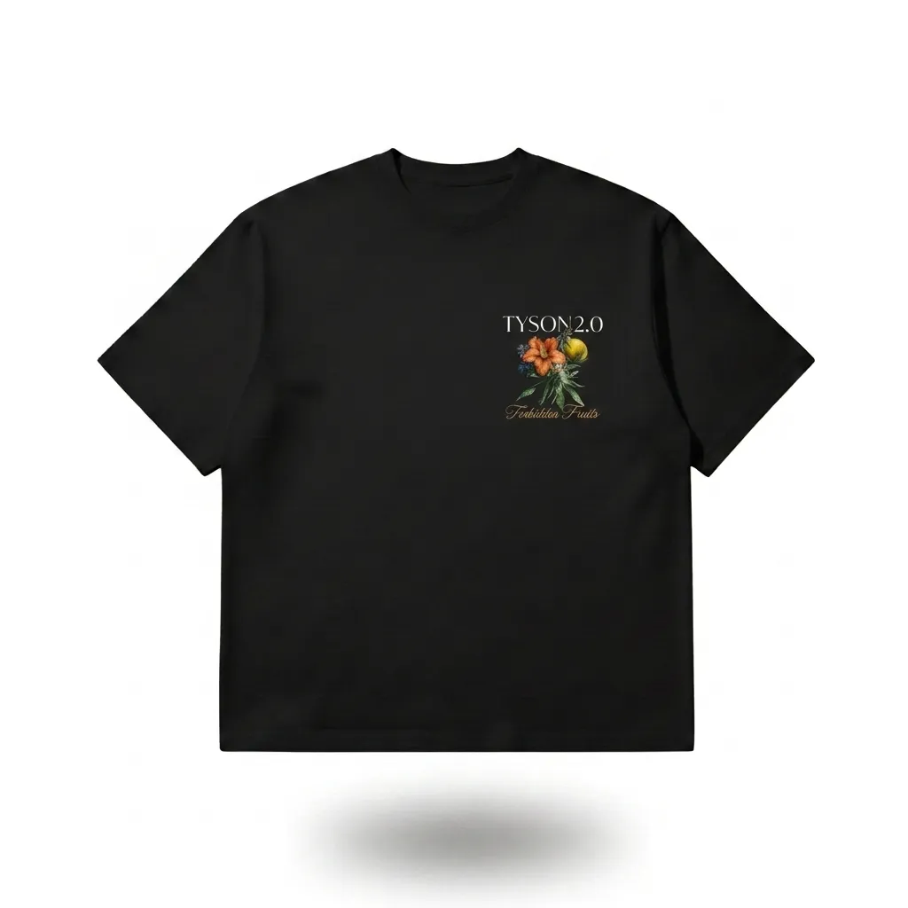 Tyson 2.0 Forbidden Fruits T-shirt katoen Zwart