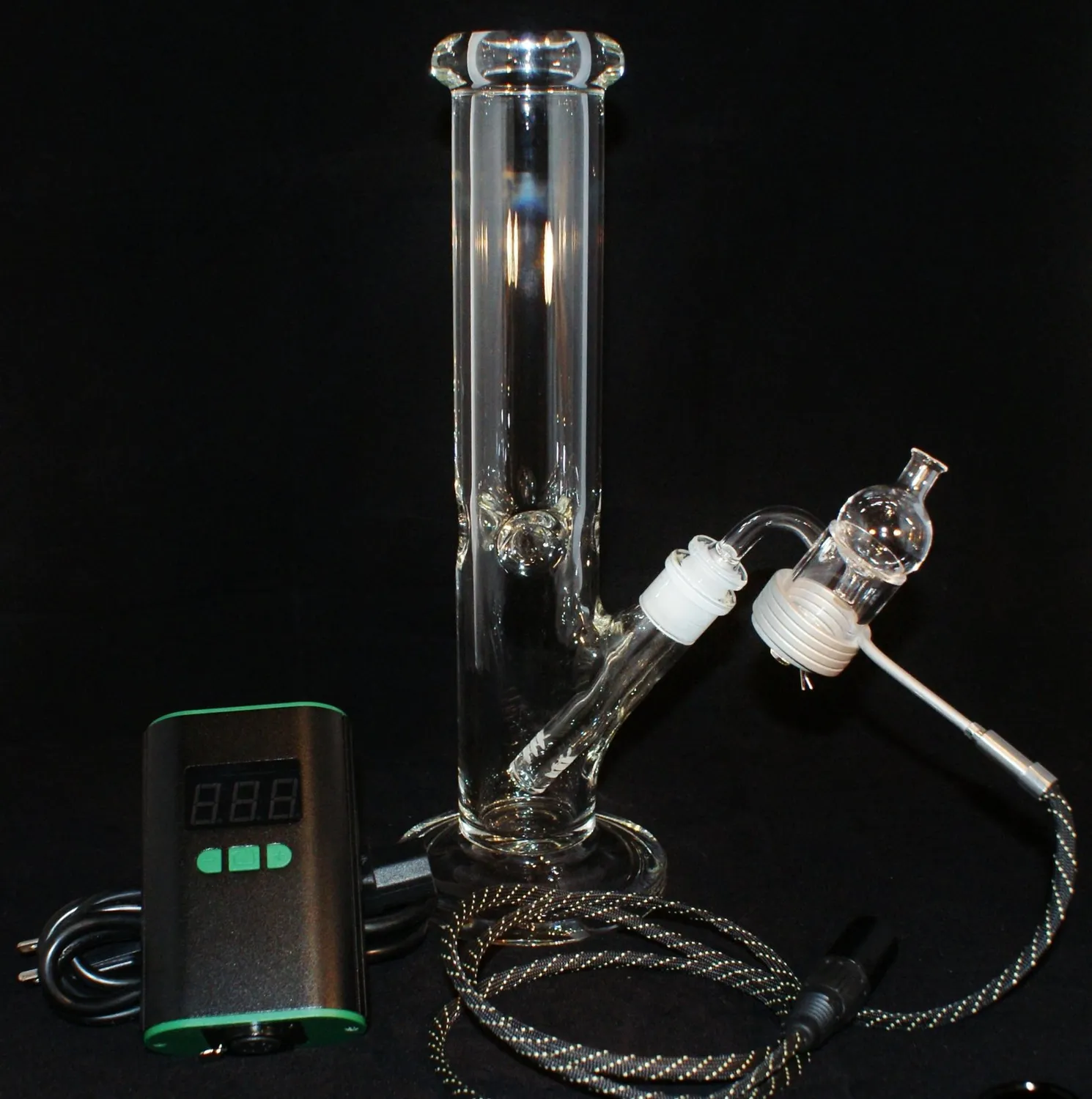 Divine Tribe Thick Glass Straight bong 14mm met bowl dik glas