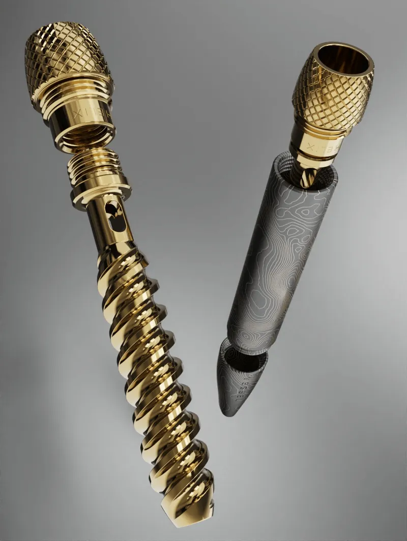 Vessel Helix one-hitter pijpje gunmetal
