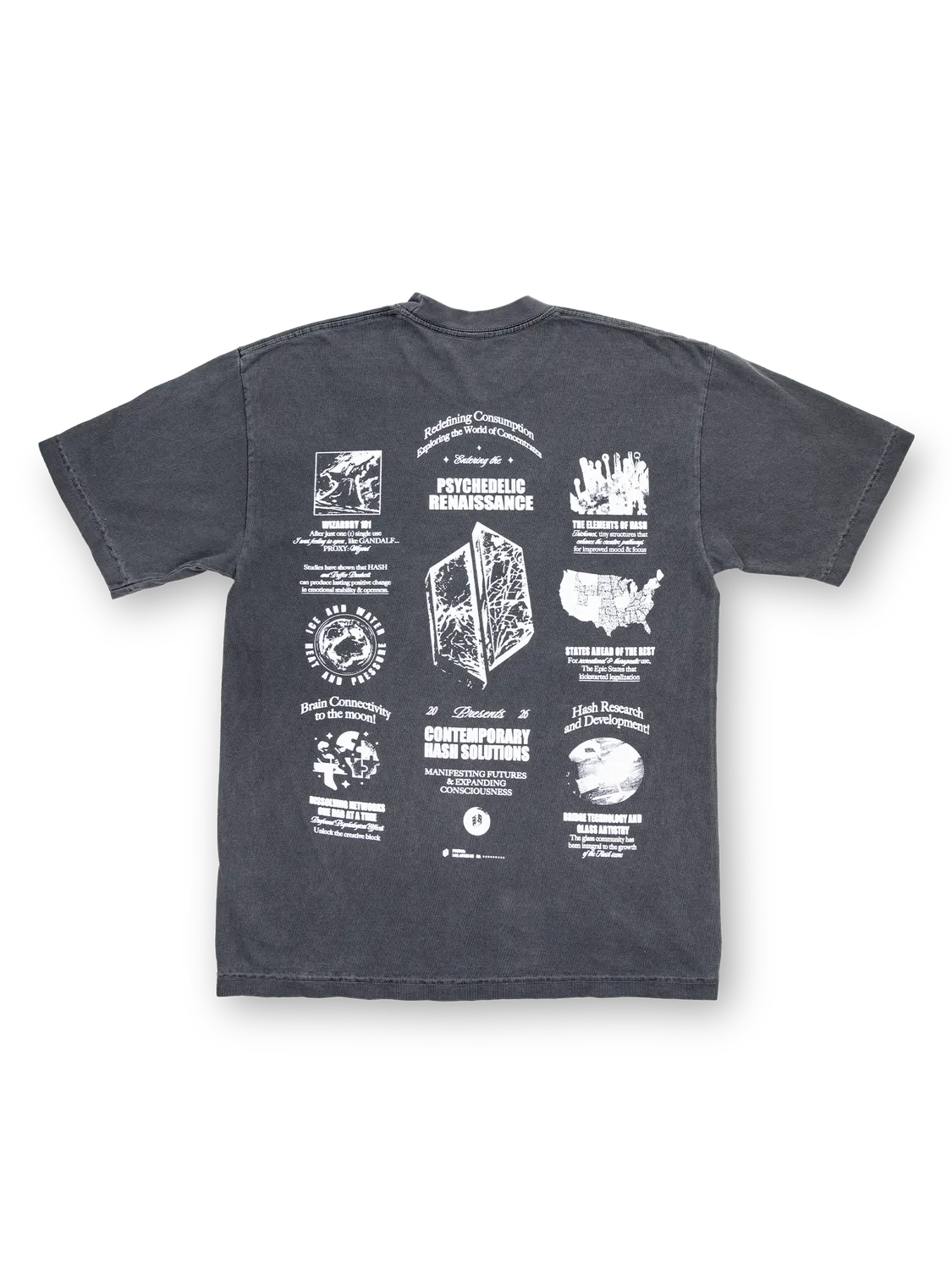 Puffco Hash Solutions T-shirt vintage black katoen