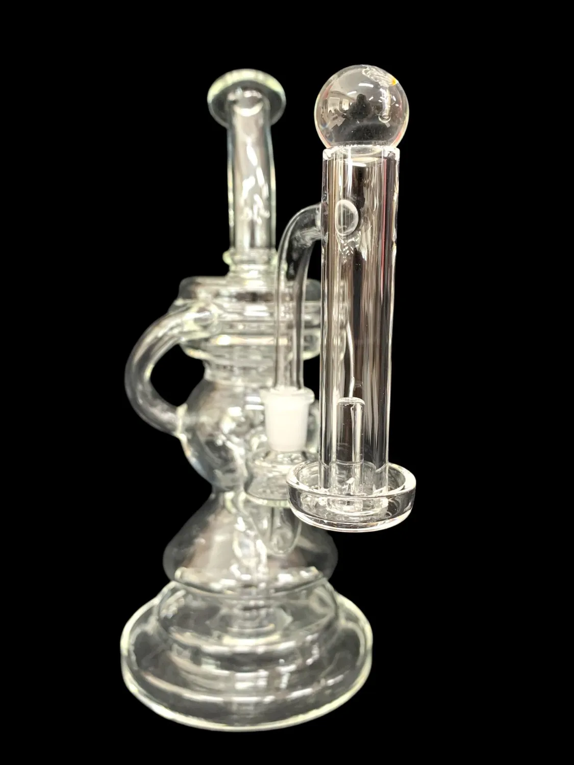 Divine Tribe Compact 10mm Recycler dab rig glas