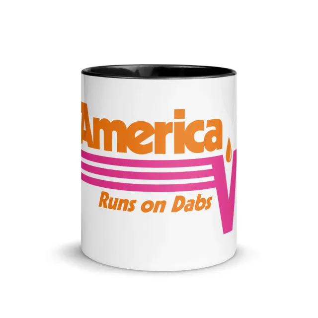 Focus V America Runs on Dabs mok 11 oz gekleurd