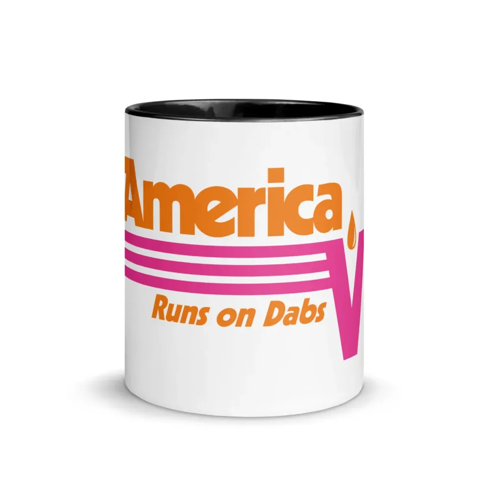 Focus V America Runs on Dabs mok 11 oz gekleurd