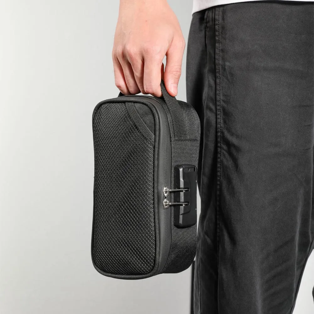 JCVAP Smell Proof tas geurtas met slot carbon