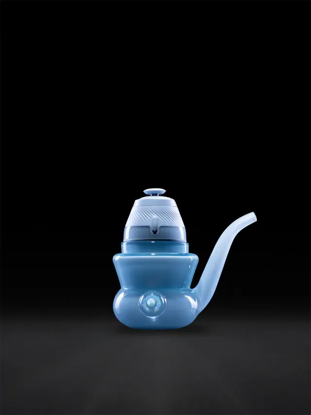 Puffco Proxy Venetian Sherlock glaspijp blauw opaal