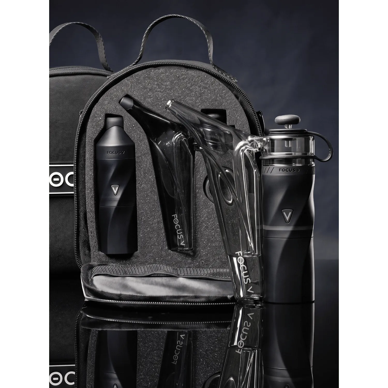 Focus V AERIS Bubbler Kit smoke elektrische rig met tas