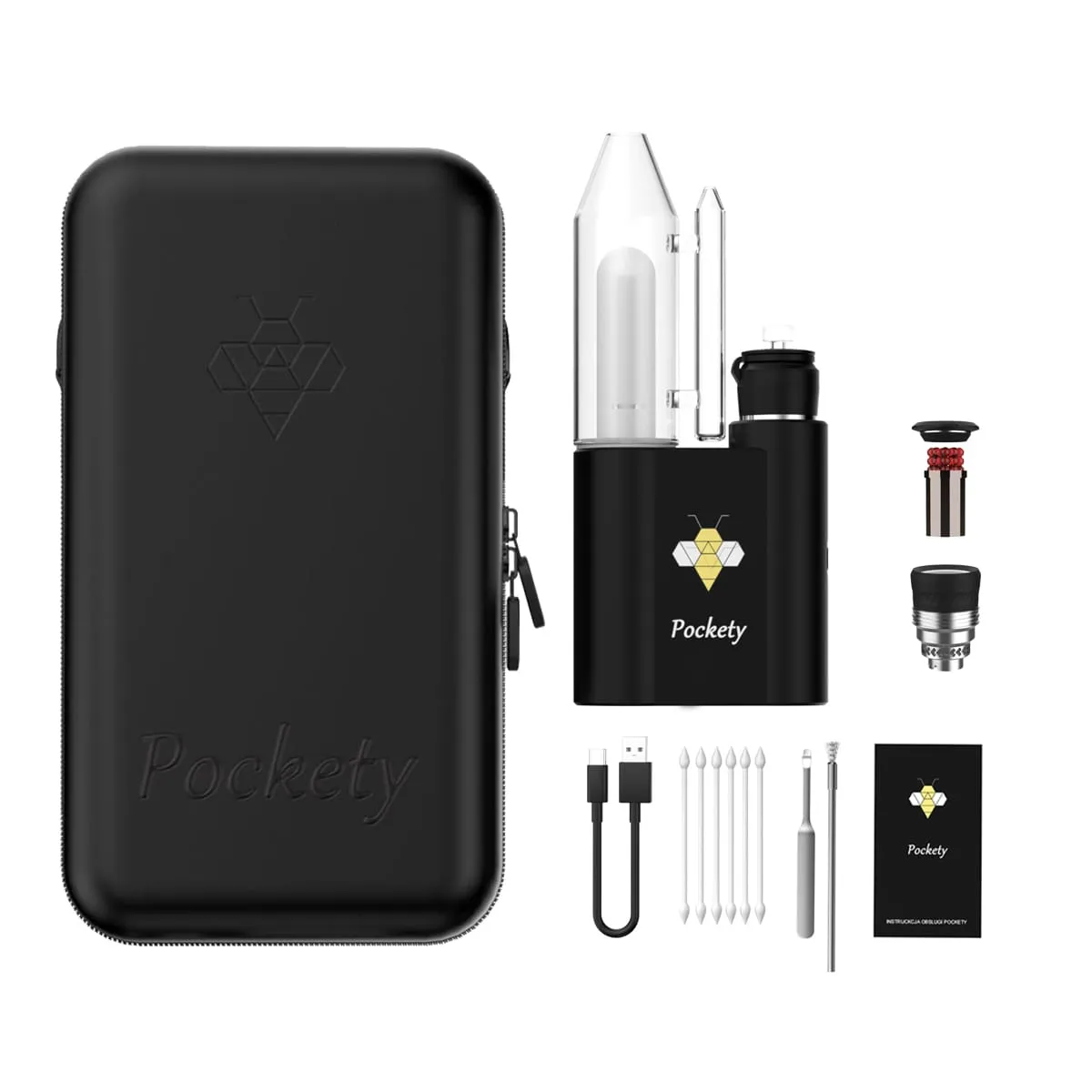 JCVAP Pockety 2 in 1 kit ICA 5D V2 Herbcloud elektrische rig