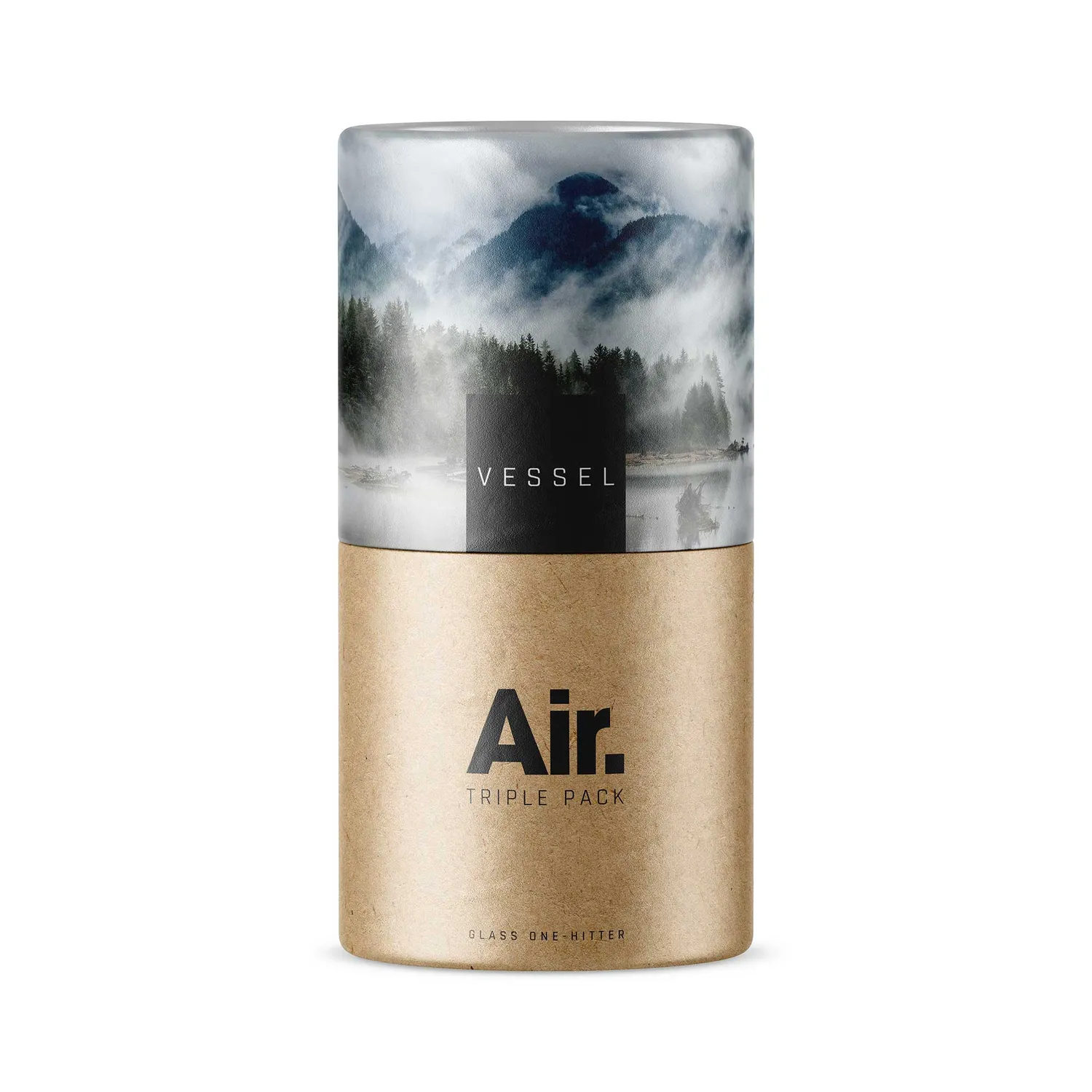 Vessel Air one-hitters grijs 3-pack – glazen pijpjes