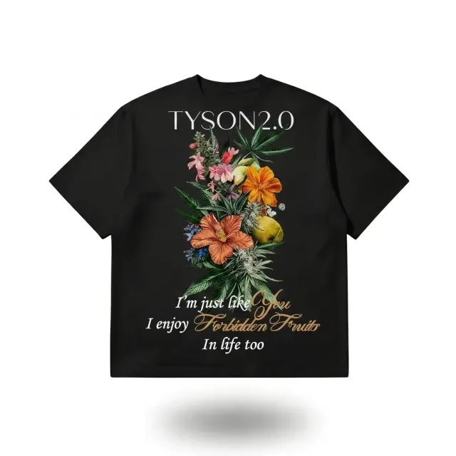 Tyson 2.0 Forbidden Fruits T-shirt katoen Zwart