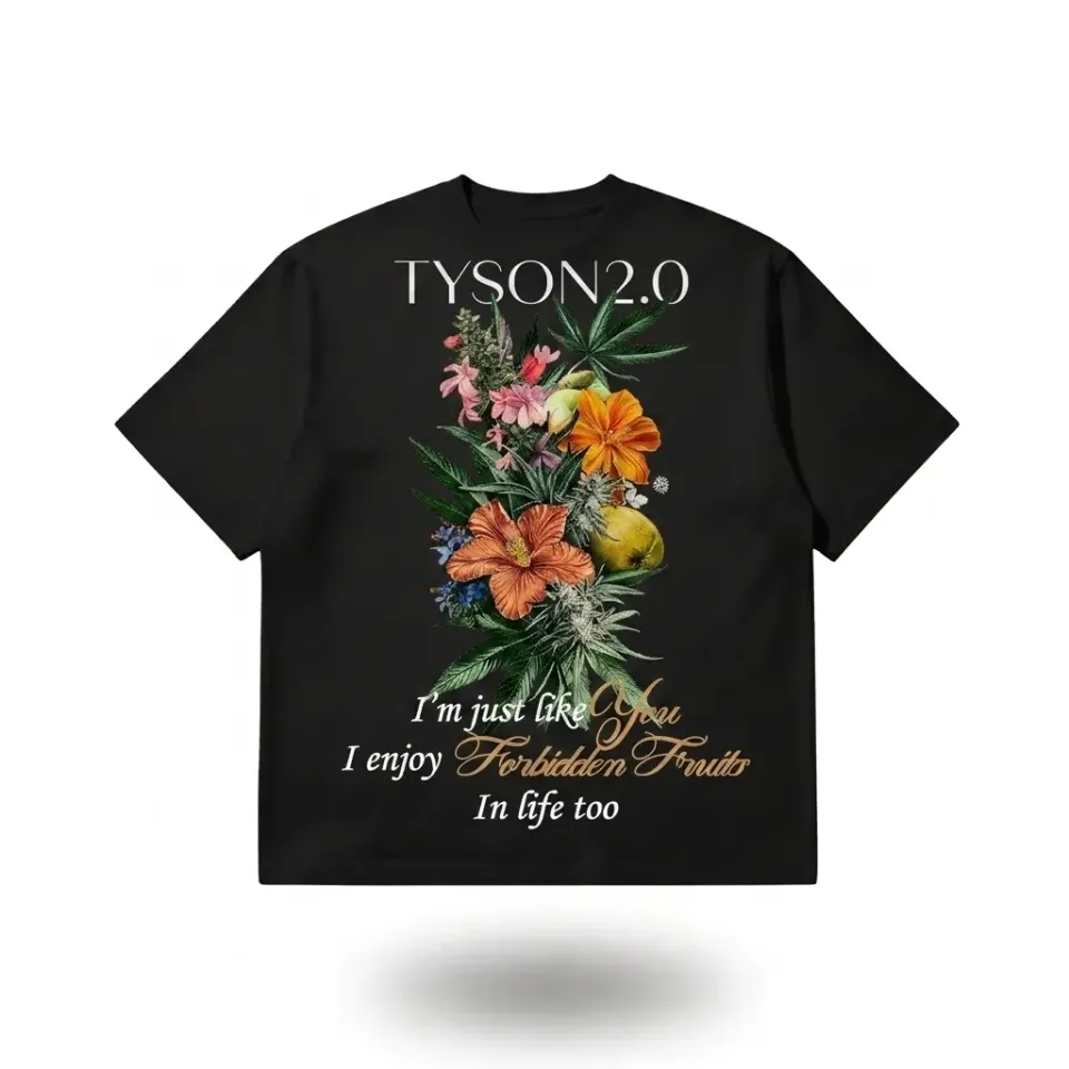 Tyson 2.0 Forbidden Fruits T-shirt katoen Zwart
