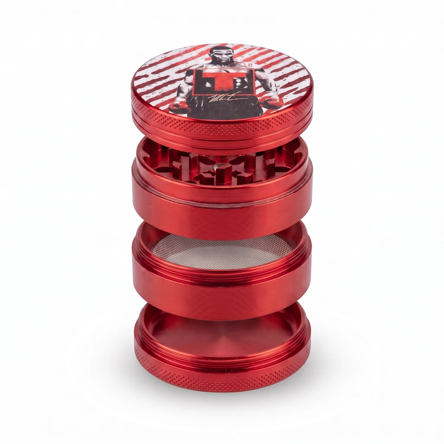 Tyson 2.0 Metal Grinder rood 4-delig