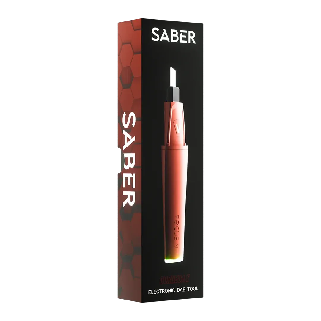 Focus V Saber dab tool bordeaux met LED