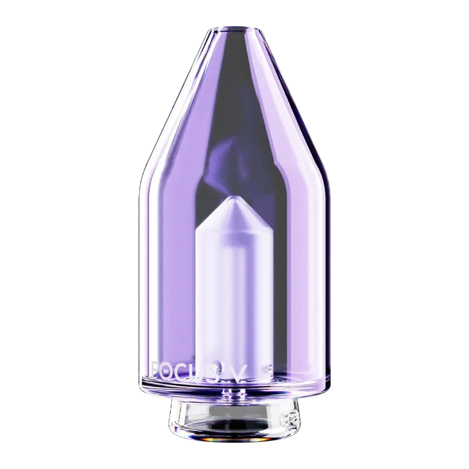 Focus V Carta Glass Top glazen opzetstuk paars
