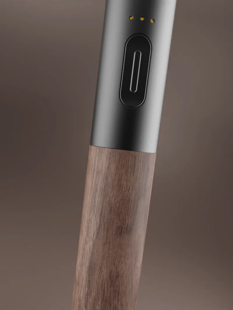 Vessel Craftsman vaporizer slate walnut hout